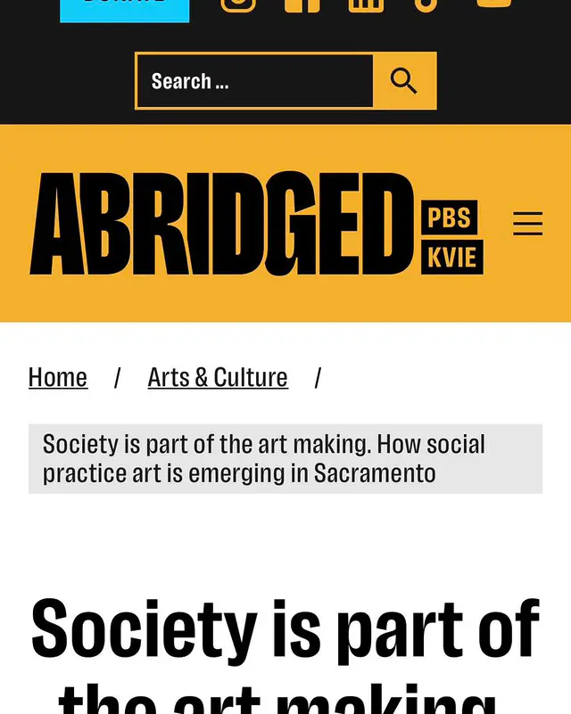 📰 예술 문화 전문 미디어 'Abridged'에 우리 Sac State 대학생들과 고등학생들이 함께하는 바리 프로젝트(Bari Project) 이야기가 소개되었습니다. 사회적 실천 예술의 중요한 사례로 우리 학생들의 활동이 언급되어 더욱 뜻깊네요. 좋은 프로그램을 기획해 주신 Rey Jeong 교수님께 감사드립니다. 📰 The Bari Project, a collaboration between Sac State and our high schoolers, was recently featured in 'Abridged'—a media platform dedicated to art and social practice. It is inspiring to see our students' work highlighted as a meaningful example of how art connects with society. A huge thank you to Professor Rey Jeong for creating such an impactful program! #Abridged #KLCCSac #BariProject #SacState #SocialPracticeArt #CommunityArt #YouthProgram #Sacramento #Education #새크라멘토 #바리프로젝트 #우리한국학교 #커뮤니티아트